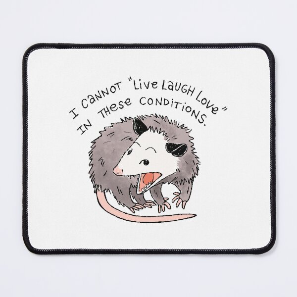 Item preview, Opossum Live Laugh Love designed and sold by Graphicphattee.
