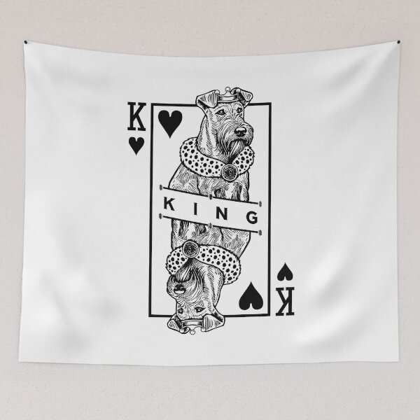 Item preview, Irish Terrier King Of Hearts Funny Dog Lover Pop Art designed and sold by GrandeDuc.