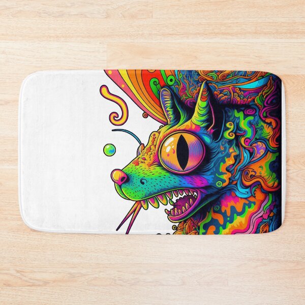 Item preview, trippy psychedelic wolf designed and sold by GooseTees90.