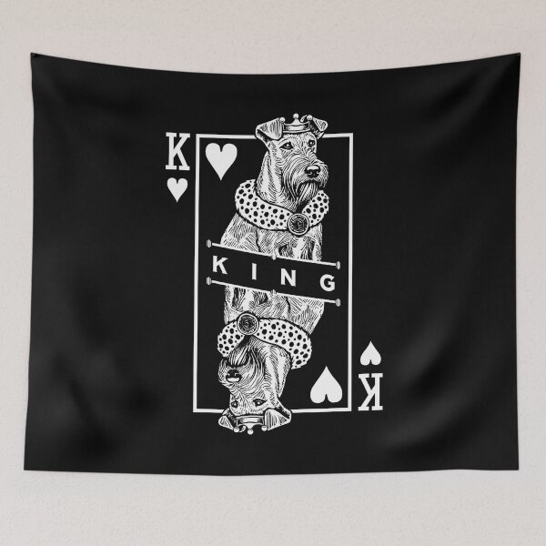 Item preview, Irish Terrier King Of Hearts Funny Dog Lover Pop Art designed and sold by GrandeDuc.
