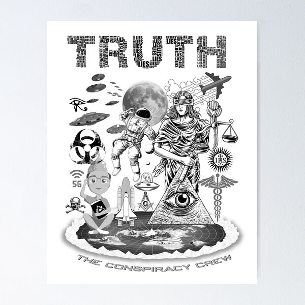 Item preview, TRUTH or LIES - The Conspiracy Crew - Its Dark Out There designed and sold by Conspiracy Crew.