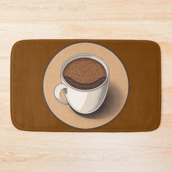 Item preview, Wake Up and Smell the Coffee - Coaster Art Illustration designed and sold by PixelPerfectCo.