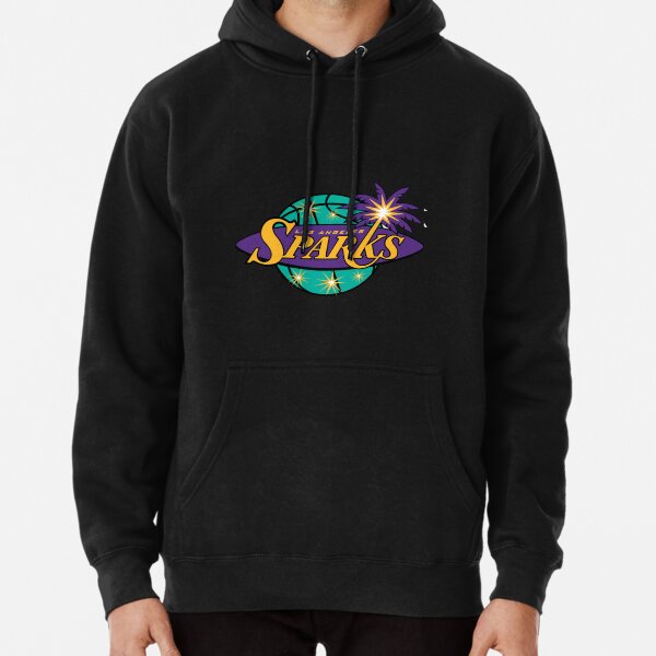 Los Angeles Sparks Black Pullover Crew Neck Hoodie