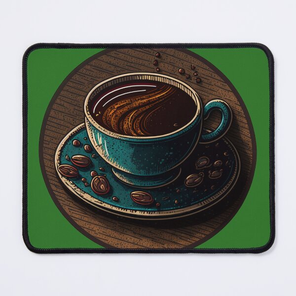 Item preview, Wake Up and Smell the Coffee - Coaster Art Illustration designed and sold by PixelPerfectCo.