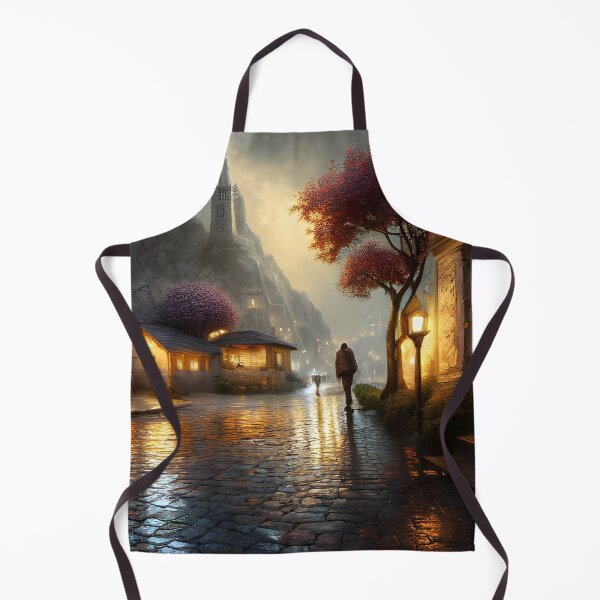 Item preview, Rainy Night in the Village designed and sold by FreeSpirit-Shop.