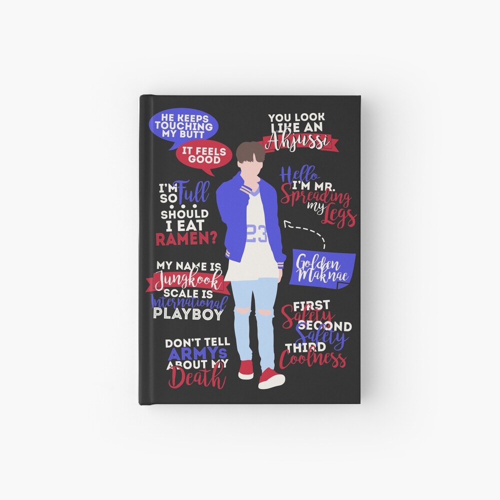 Bts Jungkook Quotes Spiral Notebook By Zerokara Redbubble