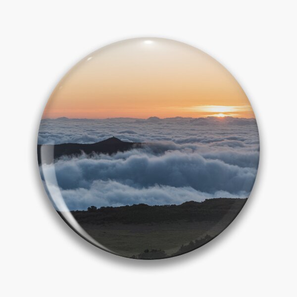 Item preview, Sunset with hills, misty and clear sky above designed and sold by honza28683.
