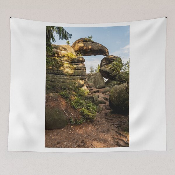 Item preview, Sandstone netural arch with blue sky above designed and sold by honza28683.