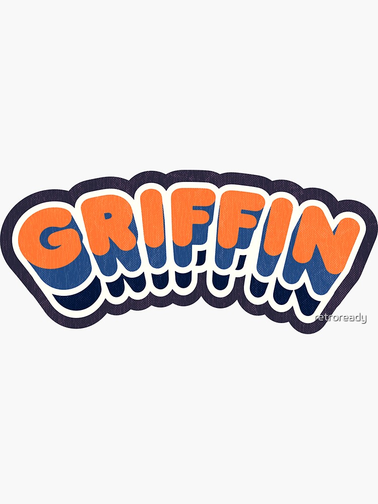 "Griffin, GA Retro Curve" Sticker for Sale by retroready Redbubble