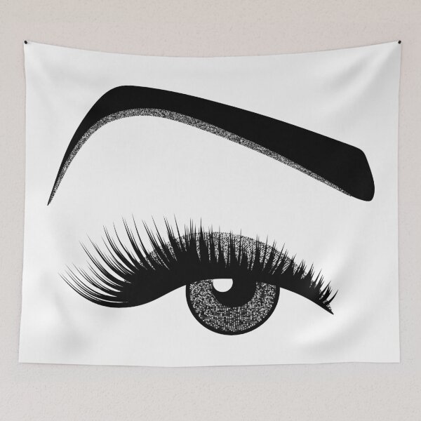 Item preview, Glittery silver eye with makeup designed and sold by sashica.