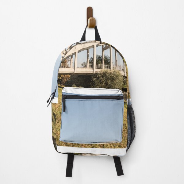 Item preview, Brdige above river during autumn day with clear sky designed and sold by honza28683.