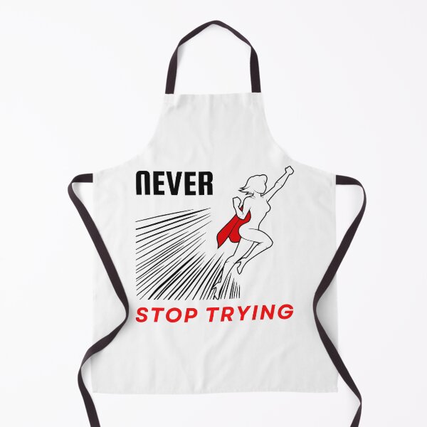 Item preview, Never stop trying motivational design designed and sold by DigitalMagShop.