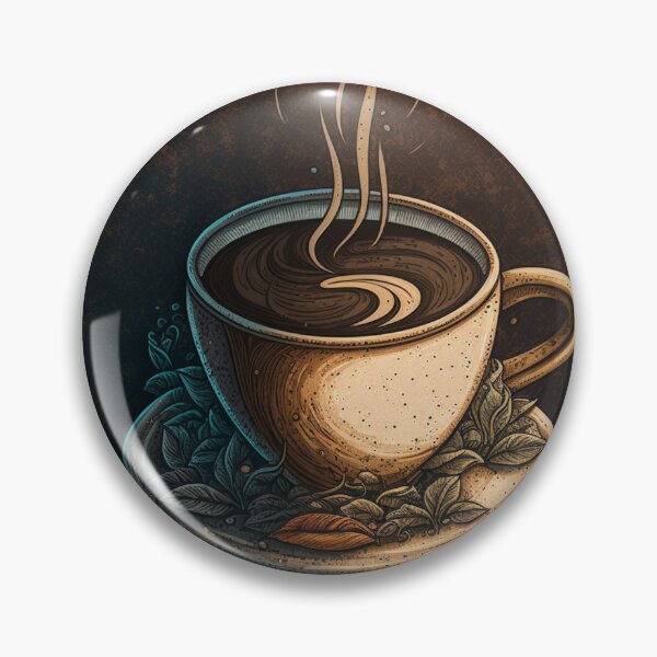 Item preview, Wake Up and Smell the Coffee - Coaster Art Illustration designed and sold by PixelPerfectCo.