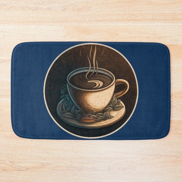 Item preview, Wake Up and Smell the Coffee - Coaster Art Illustration designed and sold by PixelPerfectCo.