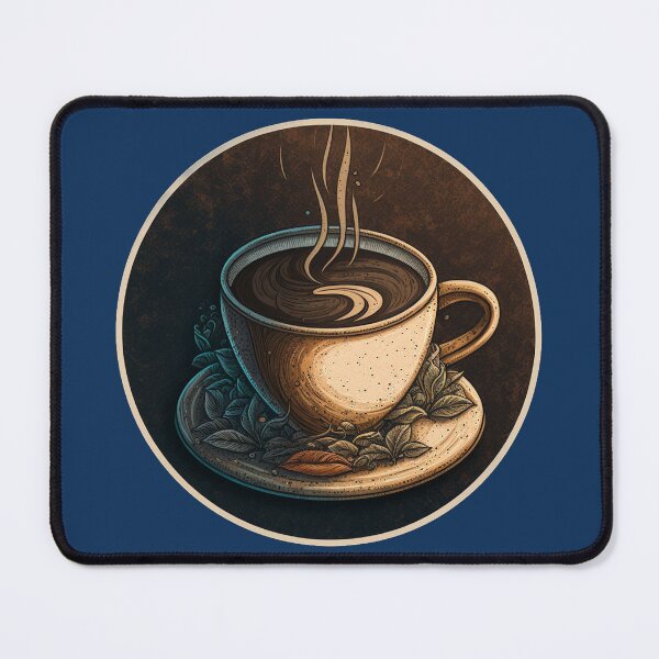 Item preview, Wake Up and Smell the Coffee - Coaster Art Illustration designed and sold by PixelPerfectCo.