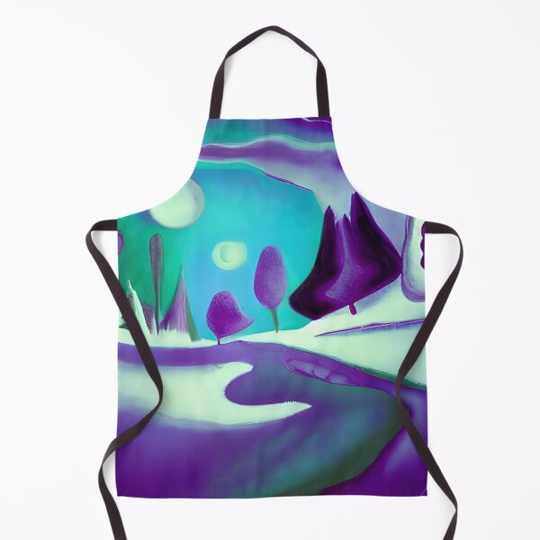 Item preview, An Enchanting Winter Wonderland: An Abstract View of Purple Snowy Mountains designed and sold by FreeSpirit-Shop.