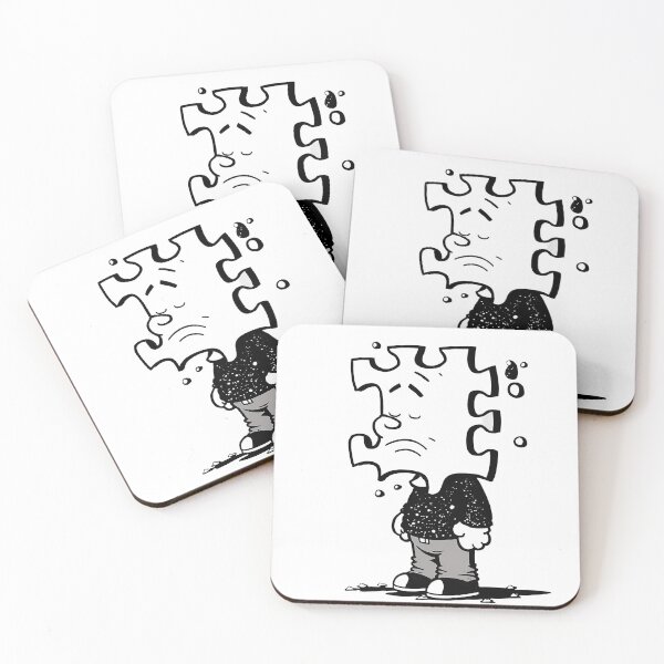 Item preview, A Puzzle of Emotions: A Cartoon Style Drawing Depicts the Complexity of Sadness. designed and sold by BotTastic.