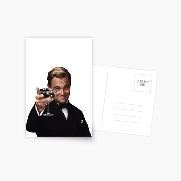 Leo as Jay Gatsby Postcard