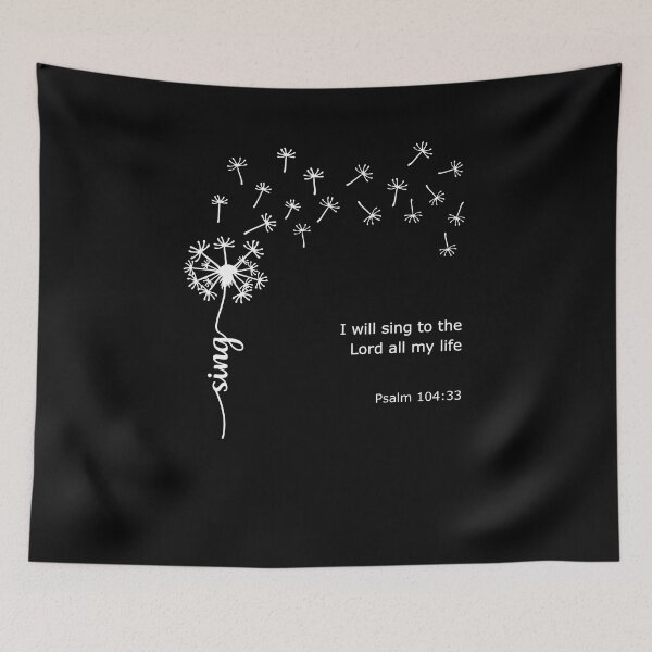 Item preview, Sing - Dandelion Christian design - Psalm 104:33 designed and sold by simplydesignart.