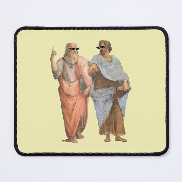 Item preview, Plato and Aristotle with cool pixel sun glasses designed and sold by Cleanthes.