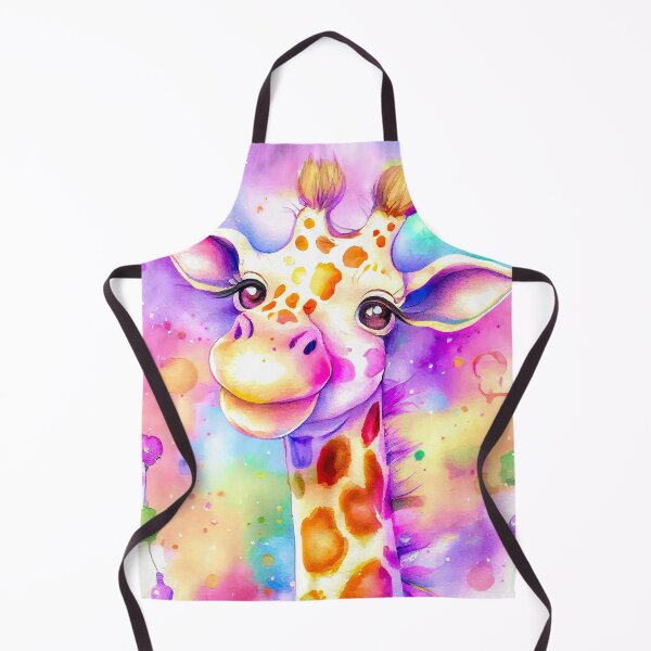 Item preview, Colorful Rainbow Giraffe Art designed and sold by AnuGoldPrints.