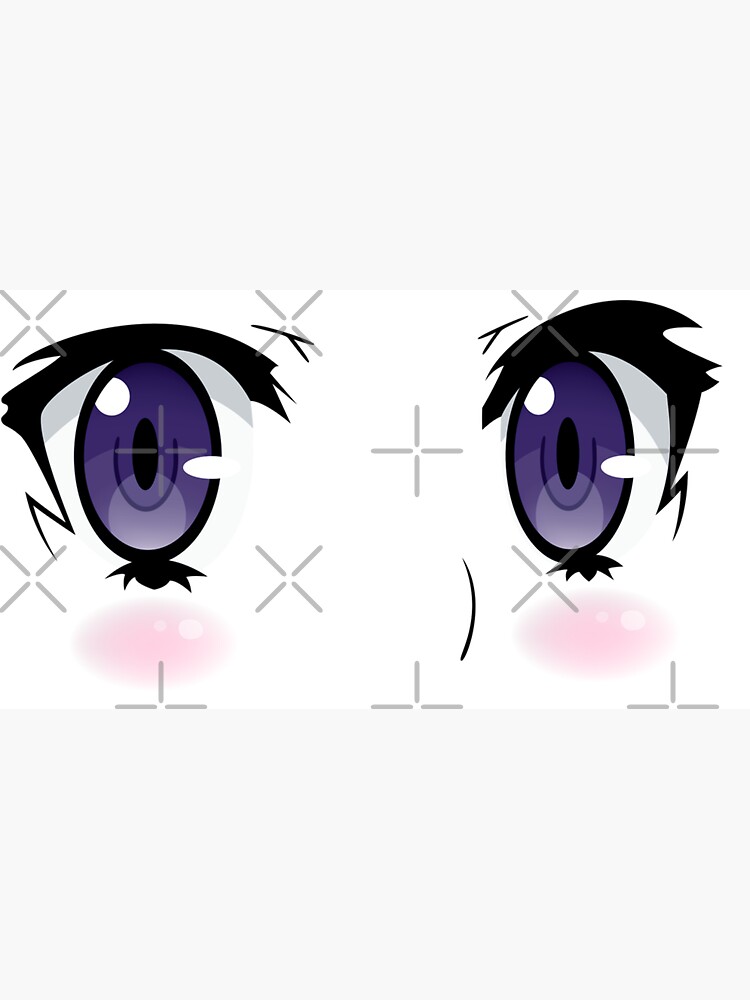 Eyes and Mouth Anime Manga Face Photographic Print for Sale by LadyShop0