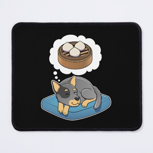 Item preview, Australian Cattle Dog dreaming about Dim Sum Buns designed and sold by DoggieDelights.