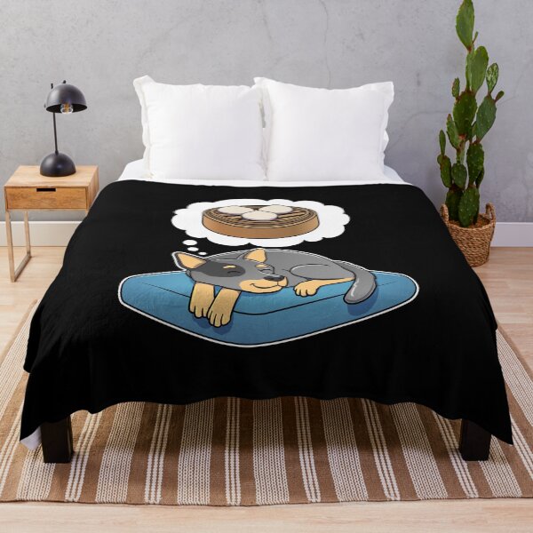 Item preview, Australian Cattle Dog dreaming about Dim Sum Buns designed and sold by DoggieDelights.