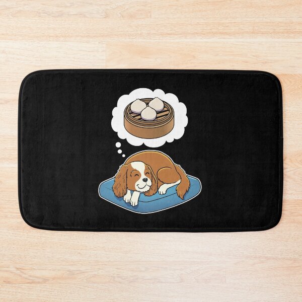 Item preview, Cavalier King Charles Spaniel dreaming about Dim Sum Buns designed and sold by DoggieDelights.