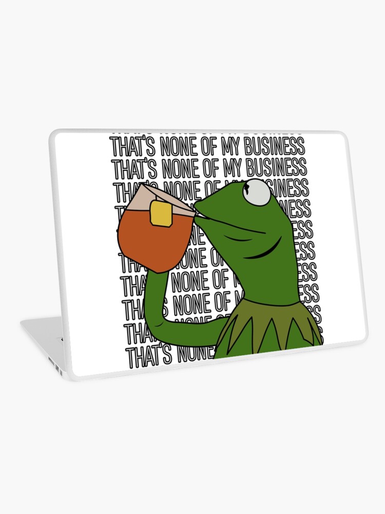 Kermit Sipping Tea Meme Stickers 