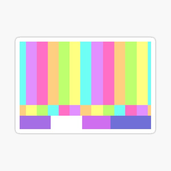 Color Bars by Cyanidas Sticker