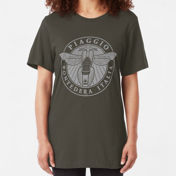 Piaggio Pontedera Italia (light print) Slim Fit T-Shirt