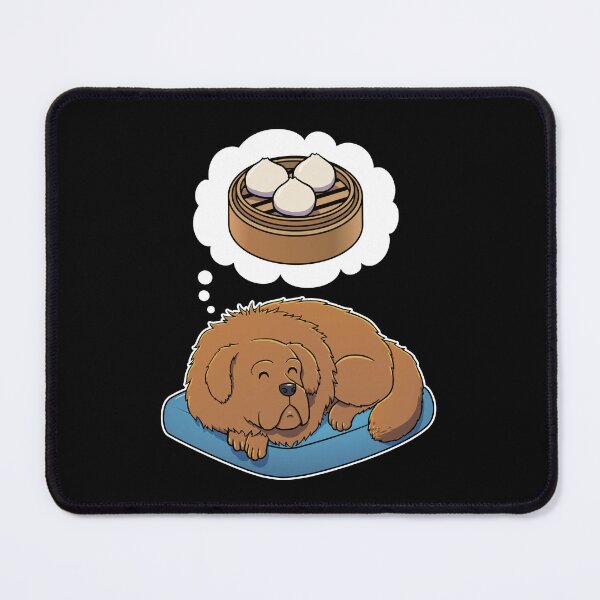 Item preview, Tibetan Mastiff dreaming about Dim Sum Buns designed and sold by DoggieDelights.