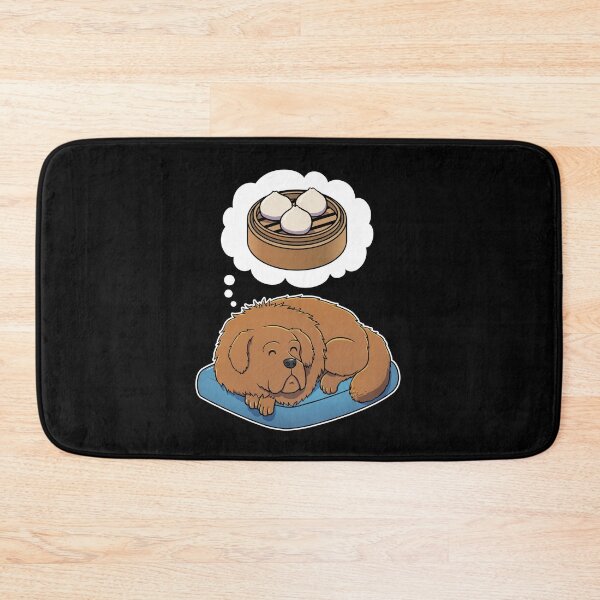 Item preview, Tibetan Mastiff dreaming about Dim Sum Buns designed and sold by DoggieDelights.