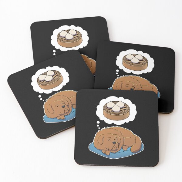 Item preview, Tibetan Mastiff dreaming about Dim Sum Buns designed and sold by DoggieDelights.