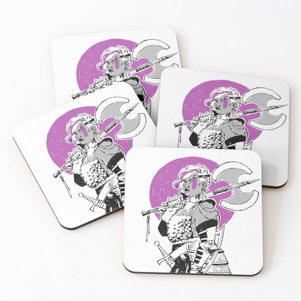 Item preview, Purple Warrior - Labrys Amazon - Queer Fighter designed and sold by Mar del Valle.