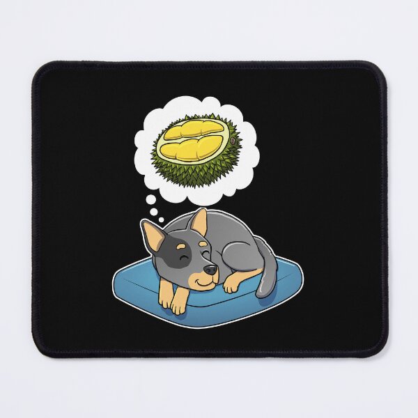 Item preview, Australian Cattle Dog dreaming about Durian designed and sold by DoggieDelights.