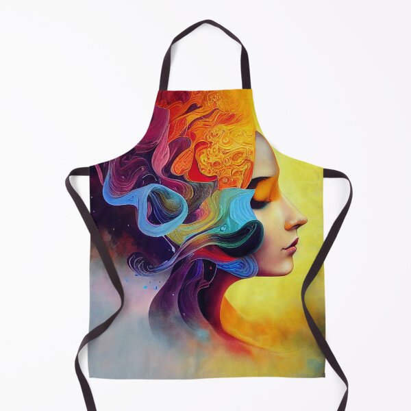 Item preview, portrait of a colourful woman designed and sold by TripleEdge22.