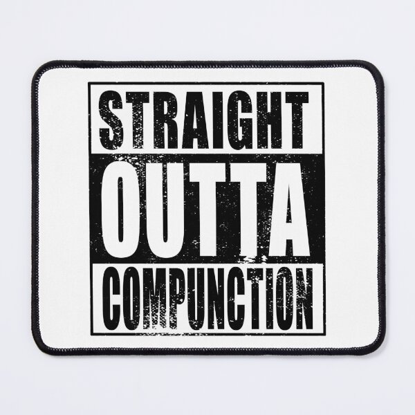 Item preview, Straight Outta Compunction (black) designed and sold by SolidEarthArt.