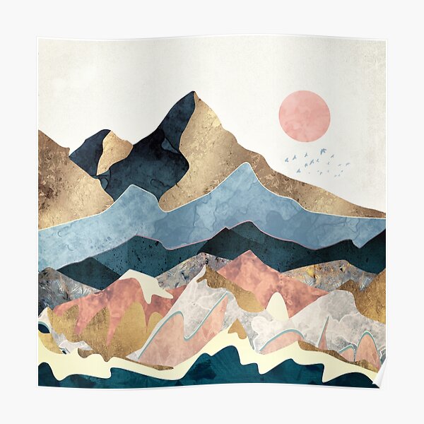 Golden Peaks Poster