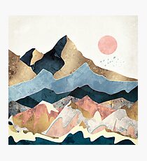 Golden Peaks Photographic Print