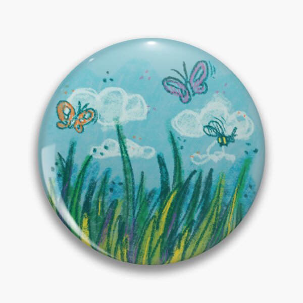 Artikelvorschau, Schmetterlinge Green Grass Blue Sky entworfen und verkauft von Fransyn.