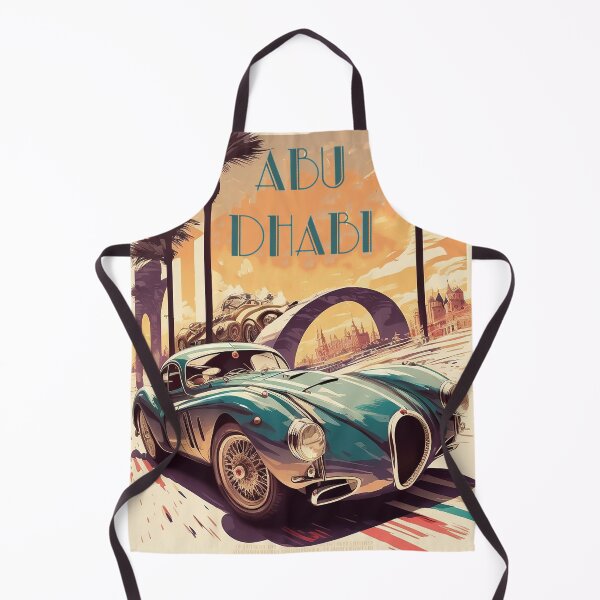 Item preview, Abu Dhabi Supercar Vintage Travel Art Poster designed and sold by OldTravelArt.