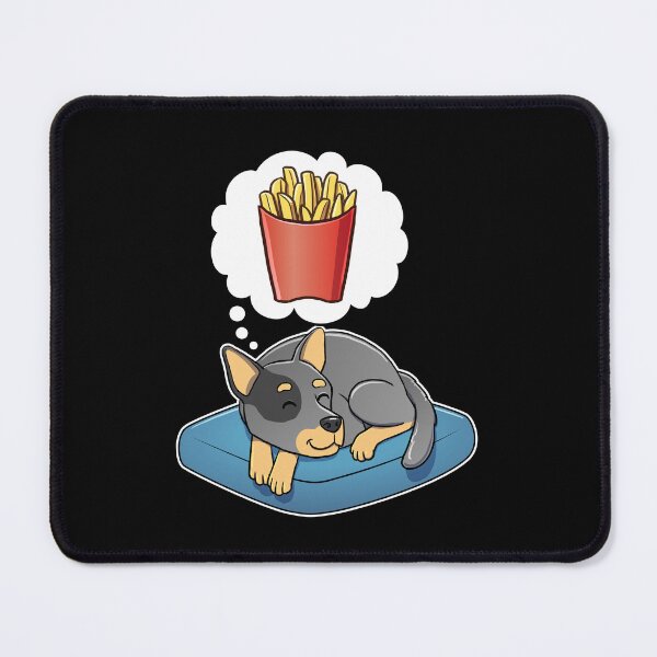 Item preview, Australian Cattle Dog dreaming about French Fries designed and sold by DoggieDelights.
