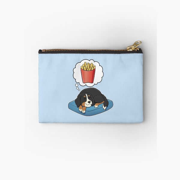 Aperçu de l'œuvre Bernese Mountain Dog dreaming about French Fries créée et vendue par DoggieDelights.