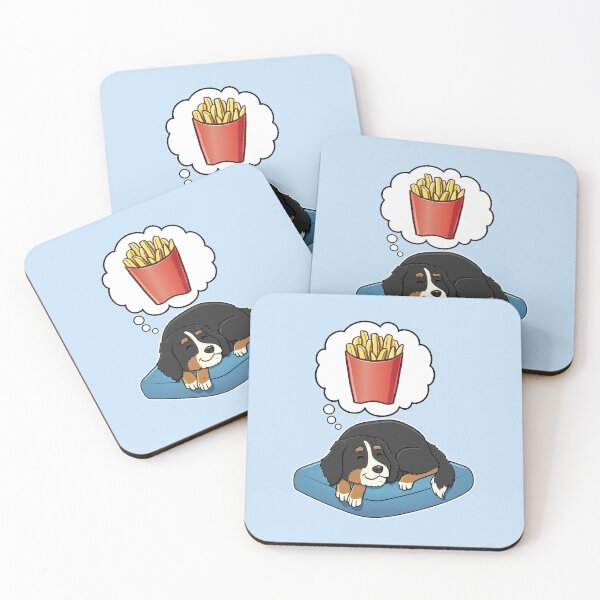 Artikelvorschau, Bernese Mountain Dog dreaming about French Fries entworfen und verkauft von DoggieDelights.