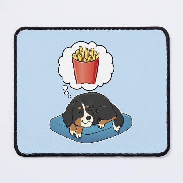 Artikelvorschau, Bernese Mountain Dog dreaming about French Fries entworfen und verkauft von DoggieDelights.