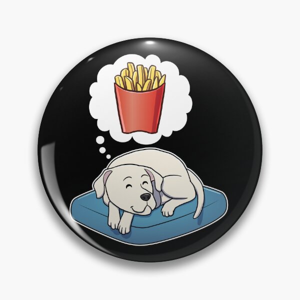 Item preview, Dogo Argentino dreaming about French Fries designed and sold by DoggieDelights.