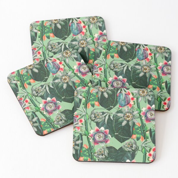 Item preview, Passifloreae Floral Pattern designed and sold by Burcu Korkmazyurek.
