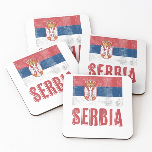 Item preview, Flag of Serbia "Grunge" look. designed and sold by KTSubz Faith & Fun Designs.